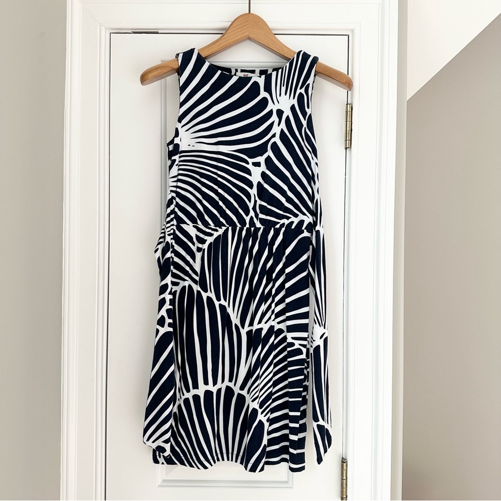 Seashell Print Jersey Dress